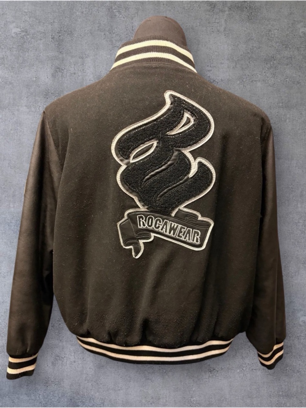 Rocawear Black and White Varsity Jacket